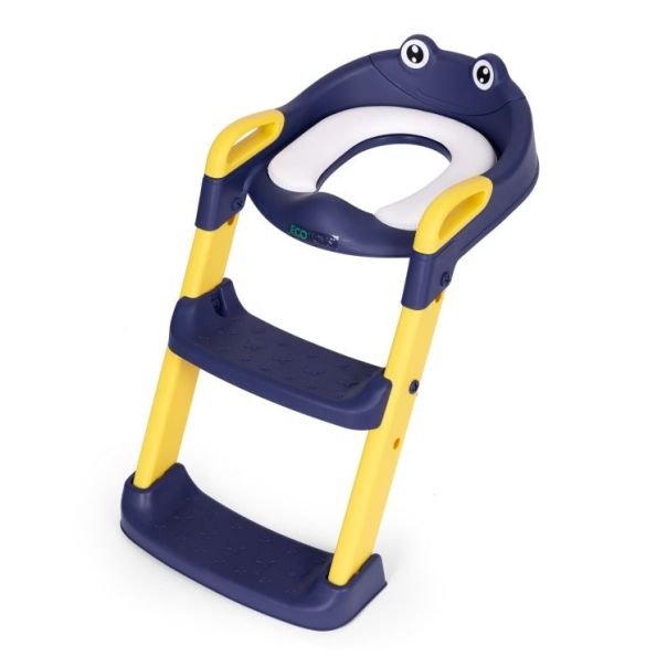 ECO TOYS Adapter za WC šolju za decu sa stepenikom, plava - PP8001 BLUE