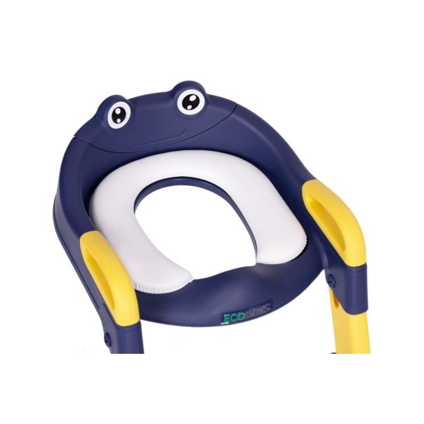 ECO TOYS Adapter za WC šolju za decu sa stepenikom, plava - PP8001 BLUE