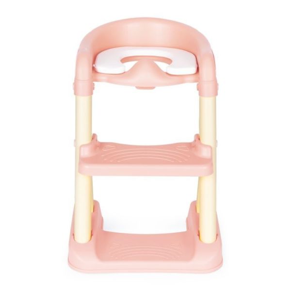ECO TOYS Adapter za WC šolju za decu sa stepenikom, roze - HA-P23S PINK