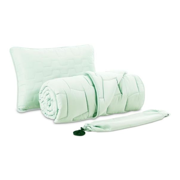 DORMEO AdaptiveGo set jastuk, jorgan i torba,mint zelena, 140X200cm - 110084814-1