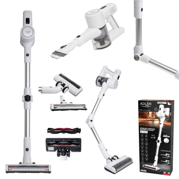 ADLER Štapni usisivač 2u1 AD7060, bela - AD7060