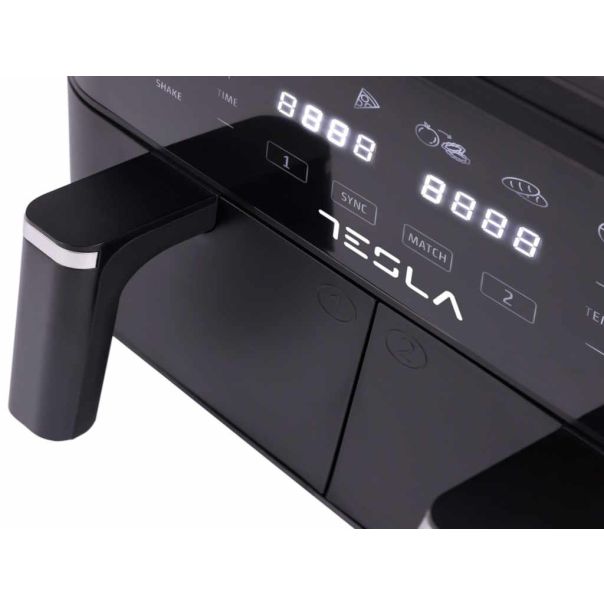 TESLA Air Fryer AF900BSD 2400W/ 4.5L+4.5L/ digital panel/ crna-inox - AF900BSD
