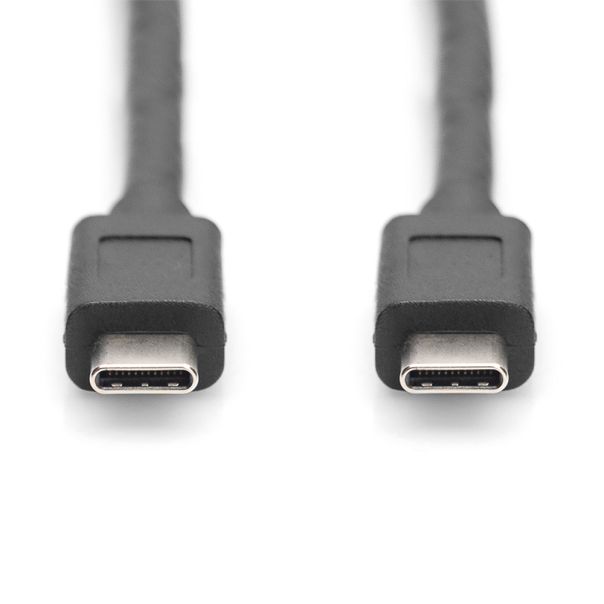 DIGITUS Kabl USB-C na USB-C 3.1 AK-300139-010-S, 1m, crna - AK-300139-010-S