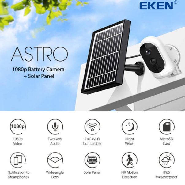 Akciona kamera Astro Solar panel - 91045