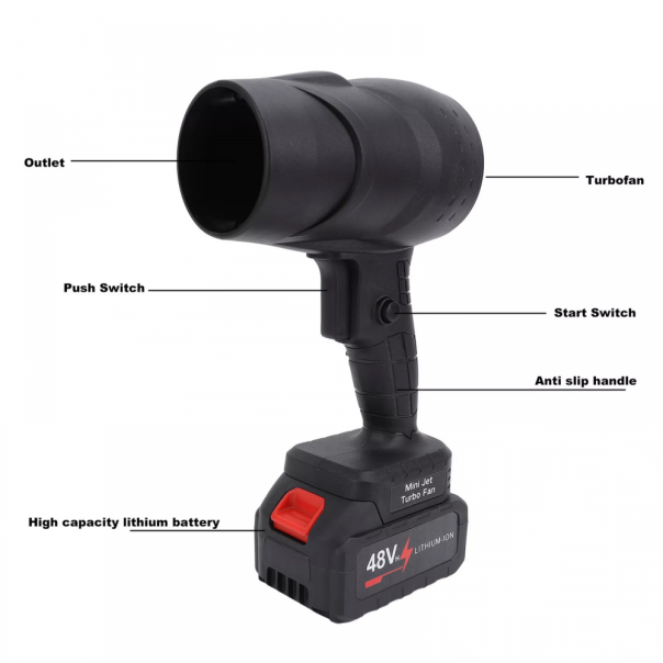 AKU rucni kompresor Air Gun JWD crni - 219705