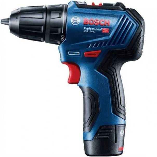 BOSCH Akumulatorska bušilica - odvrtač GSR 12V-30 , 2x2.0Ah - 06019G9000