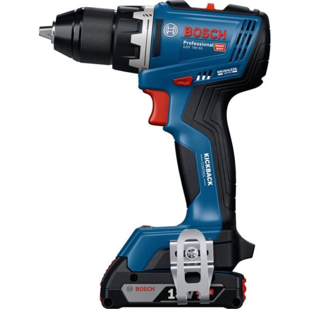 BOSCH Aku bušilica-odvrtač 2x2.0Ah GSR 18V-65 u koferu - 06019N3000