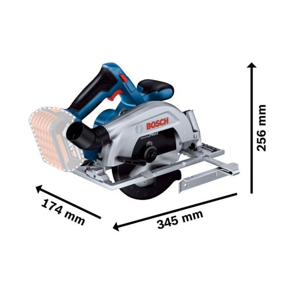 BOSCH Akumulatorska kružna testera - cirkular GKS 185-Li Solo; bez baterije i punjača - 06016C1221