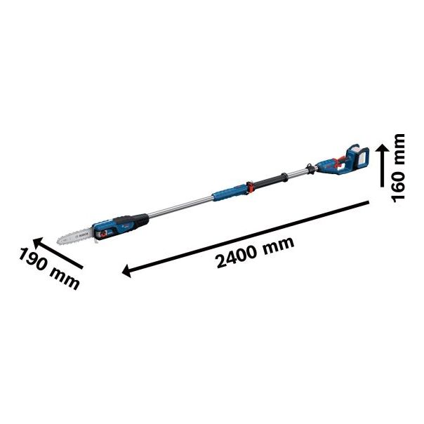 BOSCH Aku lančana testera sa teleskopskom drškom GKE 18V-25 TP - bez baterije i punjača - 06008D6000