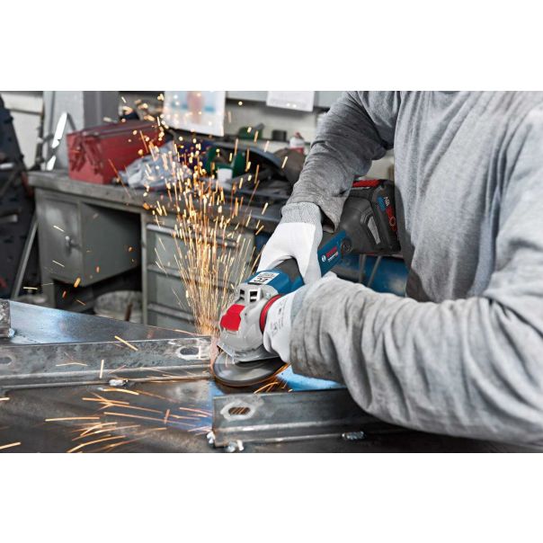 BOSCH Aku ugaona brusilica GWX 18V-10, 125mm, X-LOCK, SOLO u kartonskoj kutiji - 06017B0100