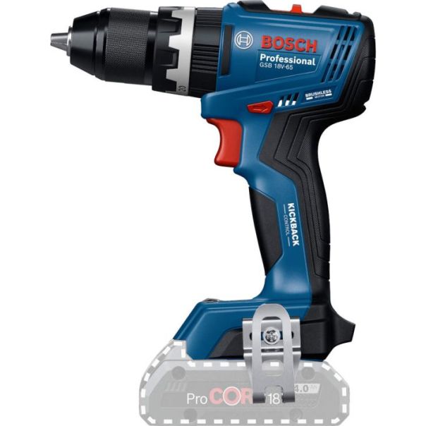 BOSCH Aku udarna bušilica odvrtač GSB 18V-65 Solo - bez baterije i punjača u L-Boxx kofer - 06019N3301