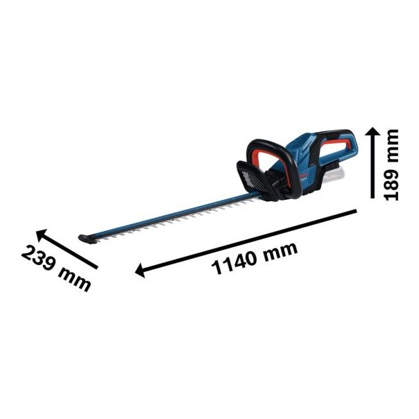 BOSCH Aku makaze za živu ogradu GHE 18V-60 (II) - bez punjača i baterije - 06008C9400