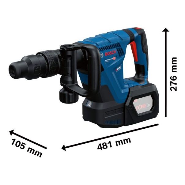 BOSCH Aku elektro-pneumatski čekić GSH 18V-5 Solo - bez baterije i punjača u XL-Boxx - 0611918200