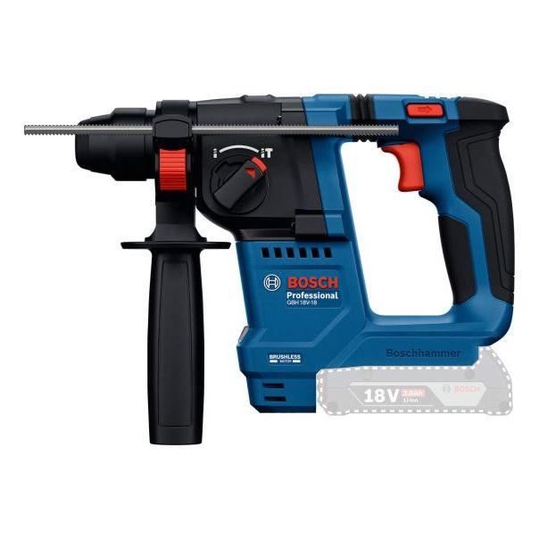 BOSCH Aku elektro-pneumatski čekić/bušilica GBH 18V-18 Solo; bez baterije i punjača 0611927000 - 0611927000