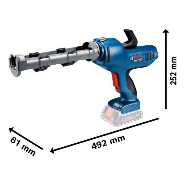 BOSCH Aku pištolj za silikon GCG 18V-310 - bez baterije i punjača 06019C4100 - 06019C4100