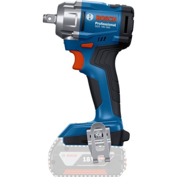 BOSCH Aku udarni odvrtač GDS 18V-350 - bez baterije i punjača + L-BOXX 06019M5000 - 06019M5000