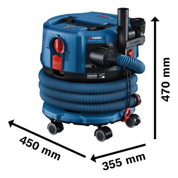 BOSCH Aku usisivač GAS 18V-12 MC - bez baterije i punjača 06019K2000 - 06019K2000