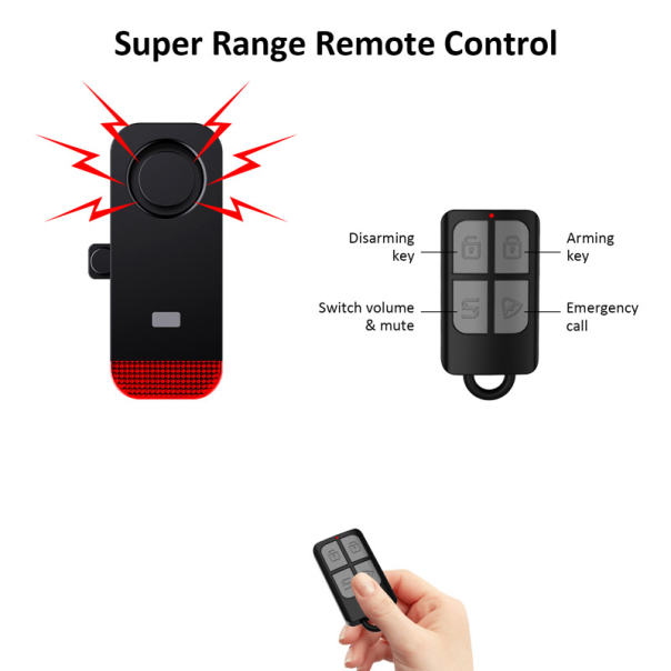 Alarm za bicikl ZD51 sa daljinskim upravljačem - 618566