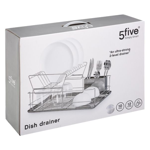 FIVE Oceđivač za sudove 47x32,3x22,5cm, inox - 146411