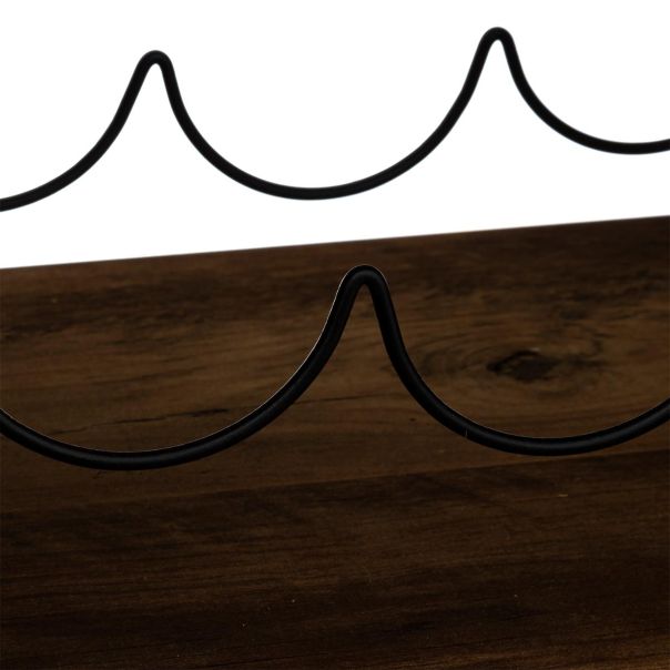 FIVE Polica za vino 31x31x31cm, braon - 173614