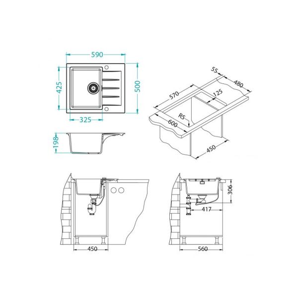 ALVEUS Sudopera Cadit 10 G81 siva - 1132020