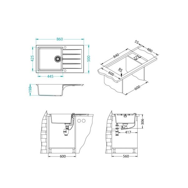ALVEUS Sudopera Cadit 40 G11 bela - 1132027