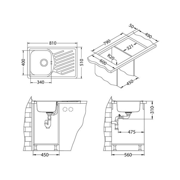 ALVEUS Sudopera Elegant 30 fi 90 polu sjaj - 1126348
