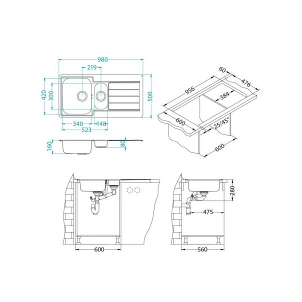 ALVEUS Sudopera Line 10 fi 90 mat - 1064281
