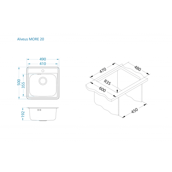 ALVEUS Sudopera More 20 fi 90 mat - 1151258