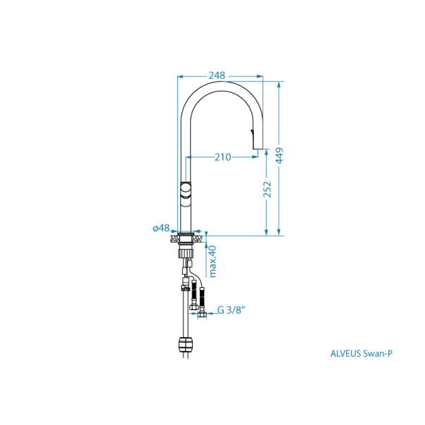 ALVEUS Slavina Swan bronza monarh kolekcija - 1150779