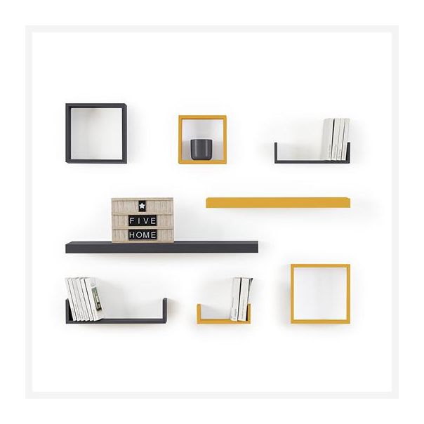 FIVE Zidna polica 58x10x4cm, bela - 160411B