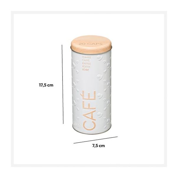 FIVE Kutija za kafu 7,5x17,5cm, bela - 169283-1