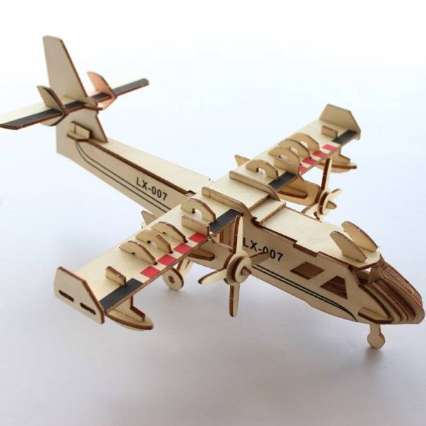 3D drvena slagalica Amfibijski Bombarder - 14