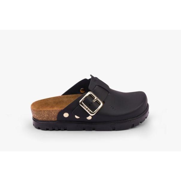 LEON Ženska papuča Andora -crna - 6000-CR