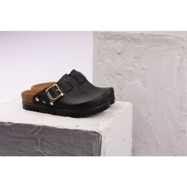 LEON Ženska papuča Andora -crna - 6000-CR