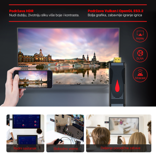 Android Smart USB mini TV Stick 2GB/16GB - 209464