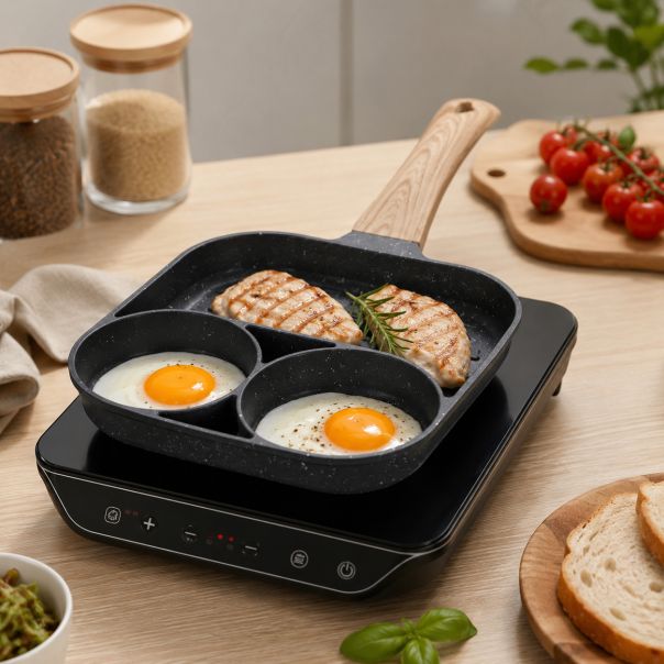 Grill tiganj sa 3 odeljka, ECO friendly - EP3221653