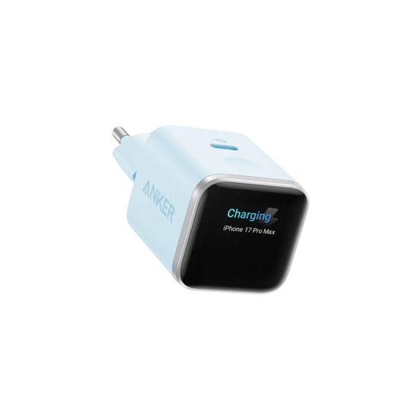 ANKER Nano kućni punjač 45W USB-C sa pametnim ekranom, plava - EP3255284