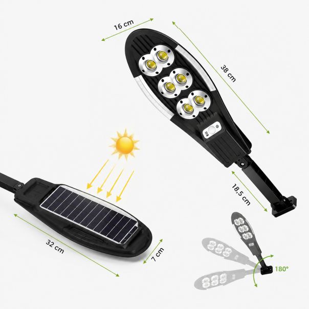 Solarna led lampa sa daljinskim upravljačem, 500 W - EP3221818
