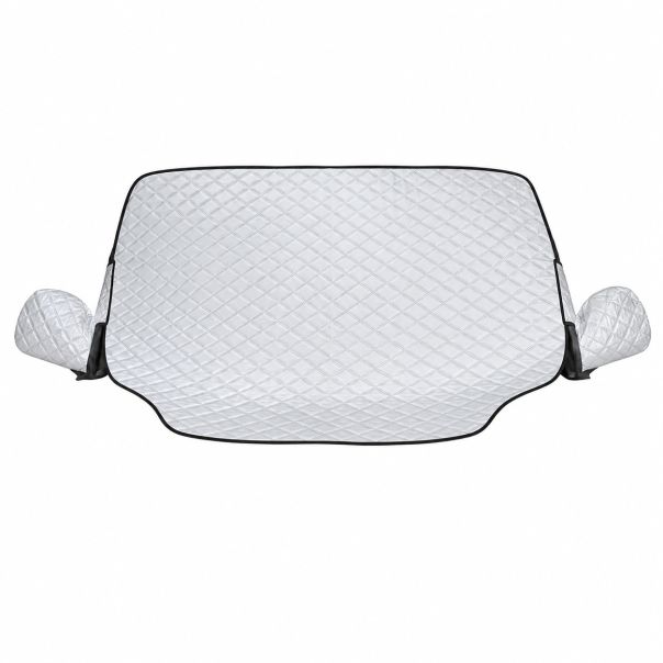 Zaštitna cerada za šoferšajbnu i retrovizore, aluminijumska, 145 × 225 cm, srebrna - SOP022