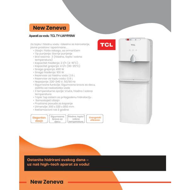 TCL Aparat za vodu TCL TY-LWYR19W dispenzer - 16808-1