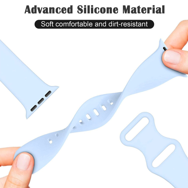 Narukvica za Apple Watch Silicone Strap sky blue S/ M 38/ 40/ 41 mm - 054377