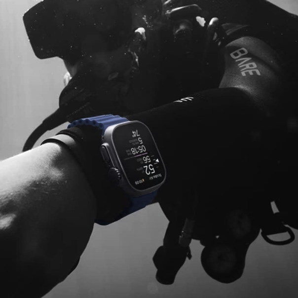 Narukvica za Apple Watch Ultra Ocean Band blue 49/ 45/ 44/ 42 mm - 059402