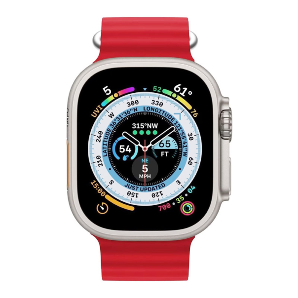 Narukvica za Apple Watch Ultra Ocean Band red 49/ 45/ 44/ 42 mm - 059287