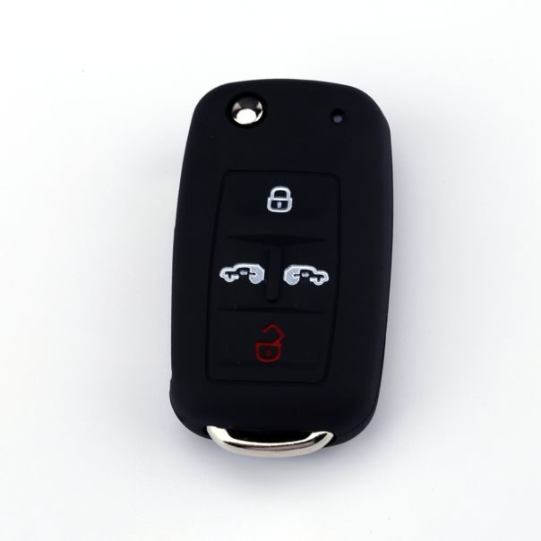 888 CAR ACCESSORIES Silikonska navlaka za ključeve crna Volkswagen - APT1001.09.B