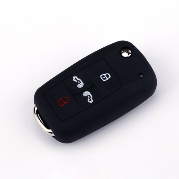 888 CAR ACCESSORIES Silikonska navlaka za ključeve crna Volkswagen - APT1001.09.B