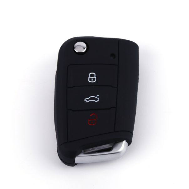 888 CAR ACCESSORIES Silikonska navlaka za ključeve crna Volkswagen - APT1001.03.B