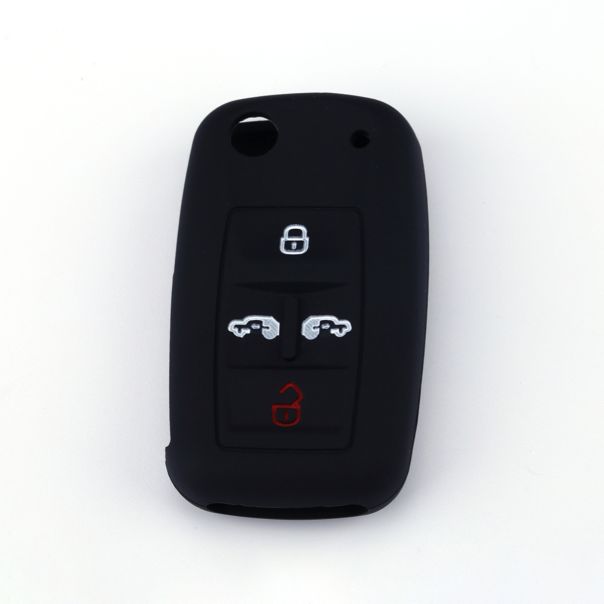888 CAR ACCESSORIES Silikonska navlaka za ključeve crna Volkswagen - APT1001.09.B