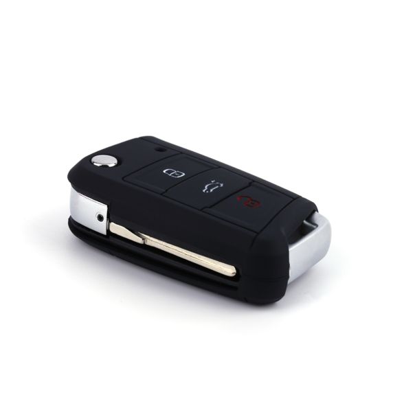 888 CAR ACCESSORIES Silikonska navlaka za ključeve crna Volkswagen - APT1001.03.B