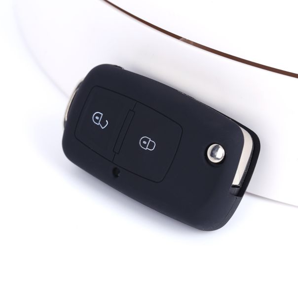 888 CAR ACCESSORIES Silikonska navlaka za ključeve crna Volkswagen - APT1001.04.B
